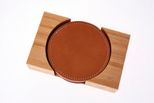 Load image into Gallery viewer, Coaster Set &amp; Wooden Holder