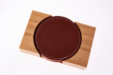 Load image into Gallery viewer, Coaster Set &amp; Wooden Holder